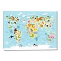 Picture of Googly Eyed Animal Map   _GroupedProduct_Rectangle_Landscape_Canvas_
