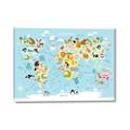 Picture of Googly Eyed Animal Map   _GroupedProduct_Rectangle_Landscape_Canvas_