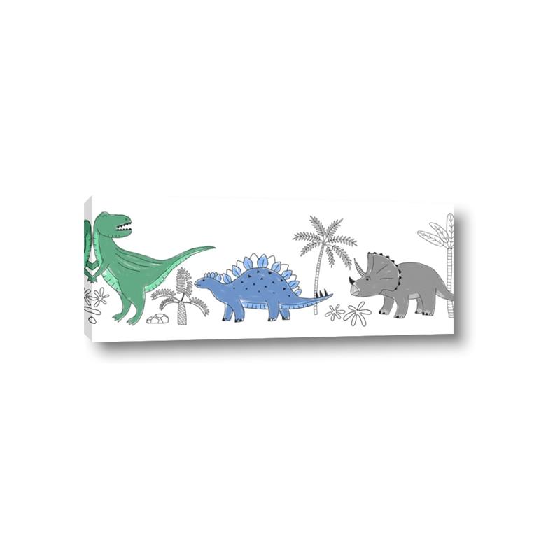 Picture of Tropical Dinos _GroupedProduct_Panel_Landscape_Mini_ _GroupedProduct_Panel_Landscape_Canvas_