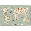 Picture of Animal Map _GroupedProduct_Rectangle_Landscape_Canvas_