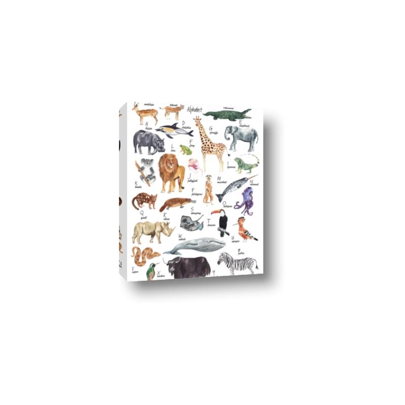 Picture of Animals of the World Alphabet      _GroupedProduct_Rectangle_Portrait_Canvas_