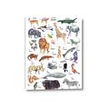 Picture of Animals of the World Alphabet      _GroupedProduct_Rectangle_Portrait_Canvas_