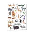 Picture of Animals of the World Alphabet      _GroupedProduct_Rectangle_Portrait_Canvas_