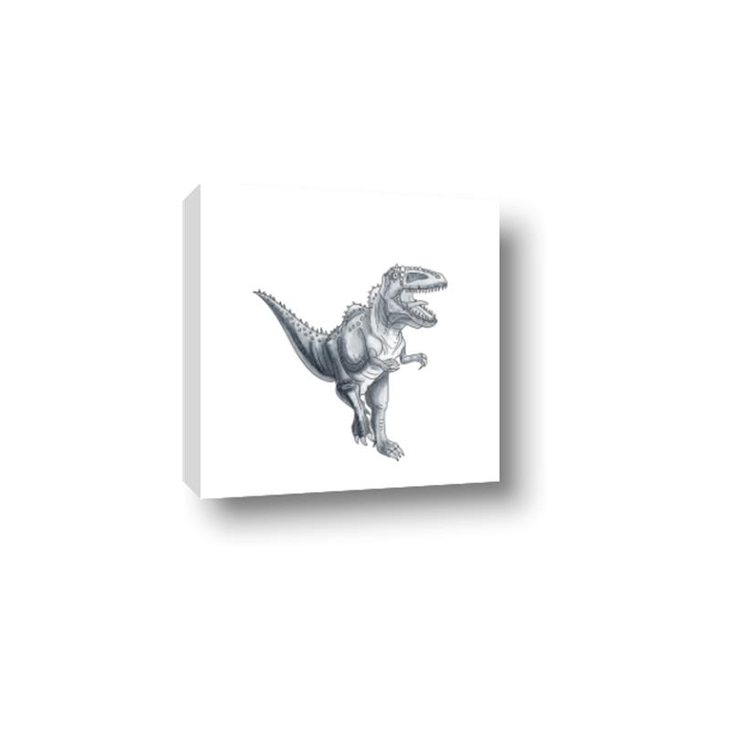 Picture of Gray Dino VII _GroupedProduct_Square_Mini_ _GroupedProduct_Square_Canvas_