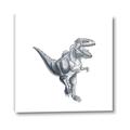 Picture of Gray Dino VII _GroupedProduct_Square_Mini_ _GroupedProduct_Square_Canvas_