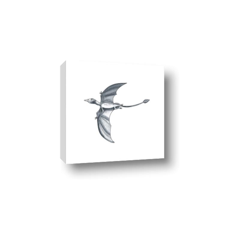 Picture of Gray Dino XI _GroupedProduct_Square_Mini_ _GroupedProduct_Square_Canvas_