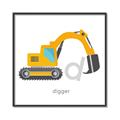 Picture of Digger _GroupedProduct_Square_Mini_ _GroupedProduct_Square_Canvas_Framed_