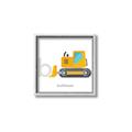 Picture of Bulldozer _GroupedProduct_Square_Mini_ _GroupedProduct_Square_Canvas_Framed_