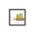 Picture of Bulldozer _GroupedProduct_Square_Mini_ _GroupedProduct_Square_Canvas_Framed_