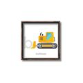 Picture of Bulldozer _GroupedProduct_Square_Mini_ _GroupedProduct_Square_Canvas_Framed_