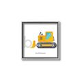 Picture of Bulldozer _GroupedProduct_Square_Mini_ _GroupedProduct_Square_Canvas_Framed_