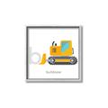 Picture of Bulldozer _GroupedProduct_Square_Mini_ _GroupedProduct_Square_Canvas_Framed_