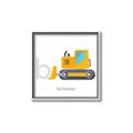 Picture of Bulldozer _GroupedProduct_Square_Mini_ _GroupedProduct_Square_Canvas_Framed_