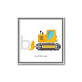 Picture of Bulldozer _GroupedProduct_Square_Mini_ _GroupedProduct_Square_Canvas_Framed_