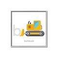 Picture of Bulldozer _GroupedProduct_Square_Mini_ _GroupedProduct_Square_Canvas_Framed_