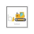 Picture of Bulldozer _GroupedProduct_Square_Mini_ _GroupedProduct_Square_Canvas_Framed_