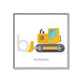 Picture of Bulldozer _GroupedProduct_Square_Mini_ _GroupedProduct_Square_Canvas_Framed_