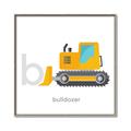 Picture of Bulldozer _GroupedProduct_Square_Mini_ _GroupedProduct_Square_Canvas_Framed_