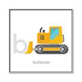 Picture of Bulldozer _GroupedProduct_Square_Mini_ _GroupedProduct_Square_Canvas_Framed_