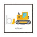 Picture of Bulldozer _GroupedProduct_Square_Mini_ _GroupedProduct_Square_Canvas_Framed_