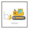 Picture of Bulldozer _GroupedProduct_Square_Mini_ _GroupedProduct_Square_Canvas_Framed_