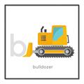 Picture of Bulldozer _GroupedProduct_Square_Mini_ _GroupedProduct_Square_Canvas_Framed_