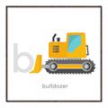 Picture of Bulldozer _GroupedProduct_Square_Mini_ _GroupedProduct_Square_Canvas_Framed_