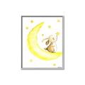 Picture of Little Bunny on the Moon _GroupedProduct_Rectangle_Portrait_Mini_ _GroupedProduct_Rectangle_Portrait_Canvas_Framed_