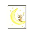 Picture of Little Bunny on the Moon _GroupedProduct_Rectangle_Portrait_Mini_ _GroupedProduct_Rectangle_Portrait_Canvas_Framed_