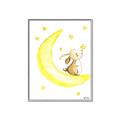 Picture of Little Bunny on the Moon _GroupedProduct_Rectangle_Portrait_Mini_ _GroupedProduct_Rectangle_Portrait_Canvas_Framed_