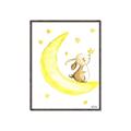 Picture of Little Bunny on the Moon _GroupedProduct_Rectangle_Portrait_Mini_ _GroupedProduct_Rectangle_Portrait_Canvas_Framed_