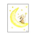 Picture of Little Bunny on the Moon _GroupedProduct_Rectangle_Portrait_Mini_ _GroupedProduct_Rectangle_Portrait_Canvas_Framed_