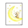 Picture of Little Bunny on the Moon _GroupedProduct_Rectangle_Portrait_Mini_ _GroupedProduct_Rectangle_Portrait_Canvas_Framed_