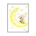 Picture of Little Bunny on the Moon _GroupedProduct_Rectangle_Portrait_Mini_ _GroupedProduct_Rectangle_Portrait_Canvas_Framed_