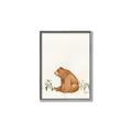 Picture of Flower Garden Bear _GroupedProduct_Rectangle_Portrait_Mini_ _GroupedProduct_Rectangle_Portrait_Canvas_Framed_