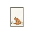 Picture of Flower Garden Bear _GroupedProduct_Rectangle_Portrait_Mini_ _GroupedProduct_Rectangle_Portrait_Canvas_Framed_