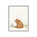 Picture of Flower Garden Bear _GroupedProduct_Rectangle_Portrait_Mini_ _GroupedProduct_Rectangle_Portrait_Canvas_Framed_