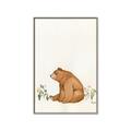 Picture of Flower Garden Bear _GroupedProduct_Rectangle_Portrait_Mini_ _GroupedProduct_Rectangle_Portrait_Canvas_Framed_