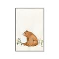 Picture of Flower Garden Bear _GroupedProduct_Rectangle_Portrait_Mini_ _GroupedProduct_Rectangle_Portrait_Canvas_Framed_