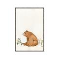 Picture of Flower Garden Bear _GroupedProduct_Rectangle_Portrait_Mini_ _GroupedProduct_Rectangle_Portrait_Canvas_Framed_