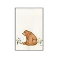 Picture of Flower Garden Bear _GroupedProduct_Rectangle_Portrait_Mini_ _GroupedProduct_Rectangle_Portrait_Canvas_Framed_