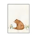 Picture of Flower Garden Bear _GroupedProduct_Rectangle_Portrait_Mini_ _GroupedProduct_Rectangle_Portrait_Canvas_Framed_