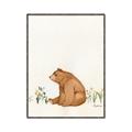 Picture of Flower Garden Bear _GroupedProduct_Rectangle_Portrait_Mini_ _GroupedProduct_Rectangle_Portrait_Canvas_Framed_