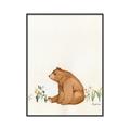 Picture of Flower Garden Bear _GroupedProduct_Rectangle_Portrait_Mini_ _GroupedProduct_Rectangle_Portrait_Canvas_Framed_