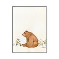Picture of Flower Garden Bear _GroupedProduct_Rectangle_Portrait_Mini_ _GroupedProduct_Rectangle_Portrait_Canvas_Framed_
