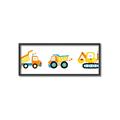 Picture of Truck Line I _GroupedProduct_Panel_Landscape_Mini_ _GroupedProduct_Panel_Landscape_Canvas_Framed_