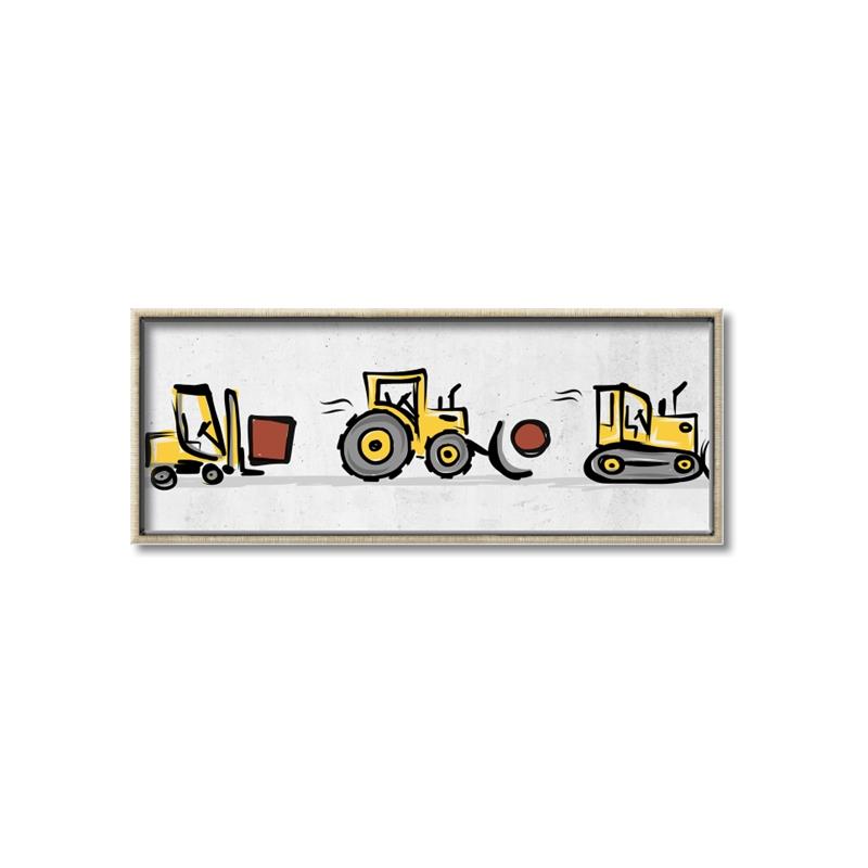 Picture of Working Hard I  _GroupedProduct_Panel_Landscape_Mini_ _GroupedProduct_Panel_Landscape_Canvas_Framed_