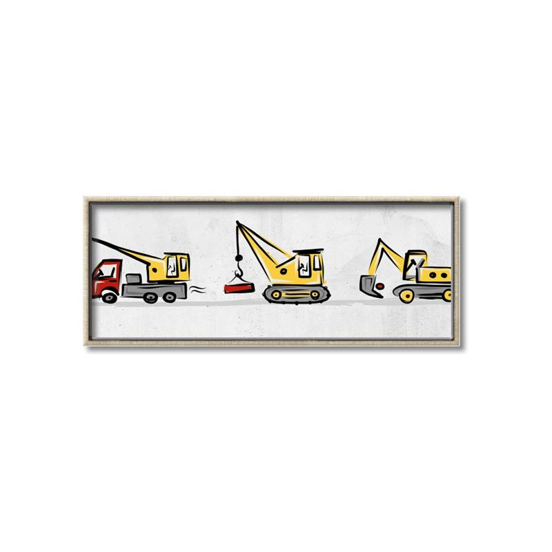 Picture of Working Hard II bright _GroupedProduct_Panel_Landscape_Mini_ _GroupedProduct_Panel_Landscape_Canvas_Framed_
