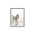 Picture of Summer Zebra _GroupedProduct_Rectangle_Portrait_Mini_ _GroupedProduct_Rectangle_Portrait_Canvas_Framed_
