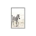 Picture of Summer Zebra _GroupedProduct_Rectangle_Portrait_Mini_ _GroupedProduct_Rectangle_Portrait_Canvas_Framed_